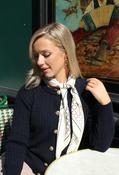 Chain Print Satin Scarf image