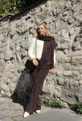 Corduroy Wide Leg Trousers, Coffee Bean / 34 image