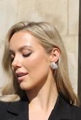 Glass Crystal Chunky Earrings