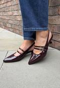 Double Strap Sling Back, Wine / 41 image