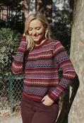 Colorado Fair Isle Jumper, Berry / 18 image