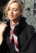 Abstract Design Satin Scarf, Red / F/S image