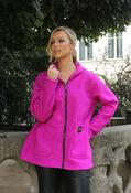 Soft Boucle Zip-Up Jacket, Magenta / F/S