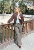 Melane Mod Wide Leg Trousers, Affogato / 42 image