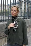 Leopard Print Satin Scarf image
