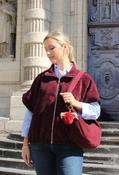 Soft Touch Zip-Up Jacket, Burgundy / F/S