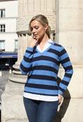 Rayure 2 in 1 Soft Touch Knit, Navy/Blue / 12