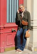 Corduroy Trim Jacket, Khaki / S image