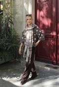Check Design Knit Scarf, Beige / F/S image