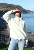 The Mia Nordic Half Zip Fleece, Cream / XS image