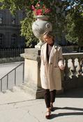 Stripe Detail Boucle Coat, Beige / F/S image