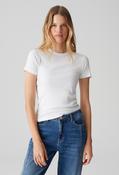 Samuna Slim Fine ribbed T-Shirt, White / 44 image