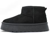 PLATFORM FAUX FUR LINED BOOT, Black / 36 image