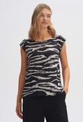 Fannie Safari Print Blouse | Pamela Scott, Black / 38 image