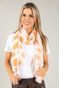 Cow Print Scarf, Orange / F/S image