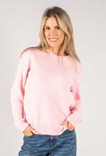 Super Soft Geometric Self Diamond Design Pullover, Pink / 16 image