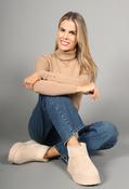 Faux Fur Lined Platform Boot, Beige / 40 image