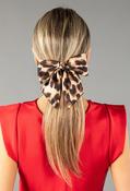 Large Leopard Print Hair Bow, Leopard / F/S image
