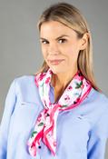 Poppy Print Neck Scarf, Pink / F/S image
