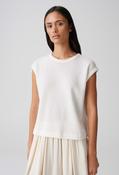 Spunki Crochet Knit Top, White / 40 image