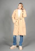 Longline Teddy Coat, Tan / F/S image