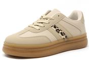 Three Stripe Trainer, Beige / 36 image
