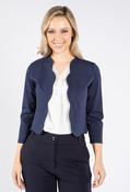 Scallop Hem Jacket, Navy / 12 image
