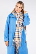 Hounds tooth Scarf, Blue / F/S image