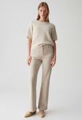 Melly Fresh Mid Rise Flared Jeans, Macadamia / 44L image