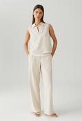 Mucia Wide Leg Trousers, Beige / 40