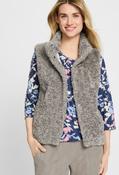 Faux Fur Gilet, Taupe / 40 image