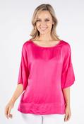 Satin Feel Summer Top, Hot Pink / F/S image