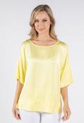 Satin Feel Summer Top, Lemon / F/S image