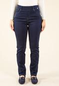 Angelika Thermo Pull On Jeans, Blue Black / 36 image