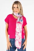 Satin Feel Floral Print Scarf image
