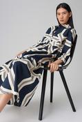 Werano Lane Printed Midi Dress, Navy/Cream / 40 image