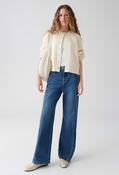 Mivy Lane Wide Leg Jeans, Mid Stone Blue / 36L image