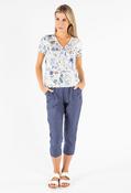 Pull On Capris, Navy / 10 image