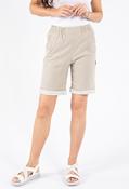 Pull On Bermuda Shorts, Beige / 24 image