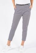 Love Heart Slim Fit Trousers, Navy/White / 8