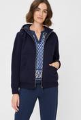 Hooded Knit Cardigan, Navy / 42 image