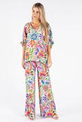 Floral Print Tunic Blouse, Beige / F/S image