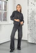 Miva Modern Palazzo Jeans, Grey / 42L image