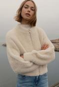 Dores Knitted Fur Look Cardigan, Macadamia / 38 image