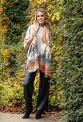Abstract Print Scarf, Camel/White / F/S image