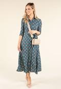 Geometric Print Shirt Dress, Green Mix / 18 image