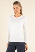 Long Sleeve Cotton Top, Off White / 18 image