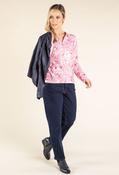 Animal Print Soft Touch Knit Top, Pink Mix / 12 image