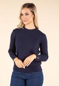 Lauren Cable Knit Pullover, Navy / 18 image