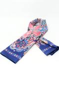 Bold Butterfly Print Satin Scarf image